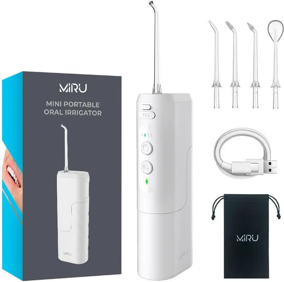 Портативный мини ирригатор для полости рта MIRU BIP-002, белый купить на CrossVill