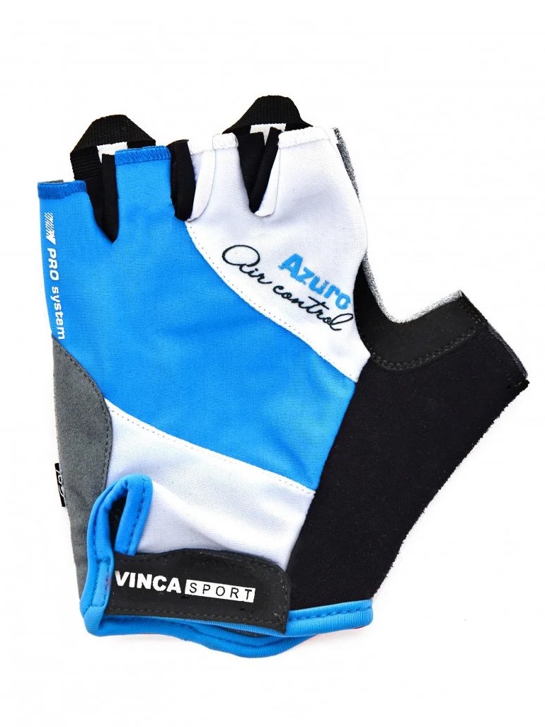 Велоперчатки Vinca sport VG 933 blue azuro