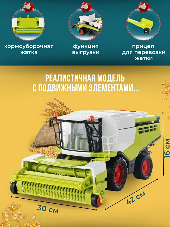 Комбайн игрушечный сельхозтехника инерционный, купить инерционный комбайн, игрушка комбайн ребенку, купить комбайн онлайн, купить игрушку комбайн Беларусь, купить игрушечный комбайн харвестер