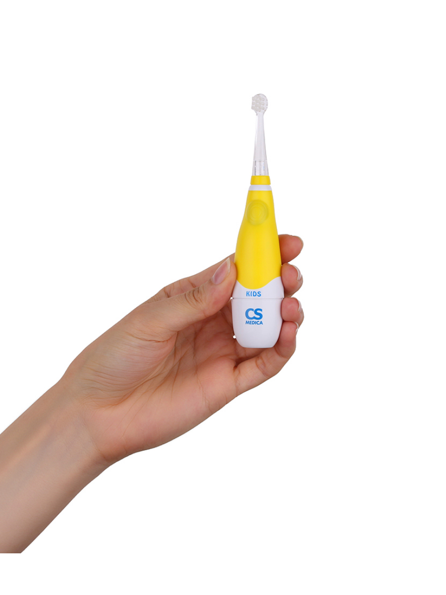 Детская электрическая зубная щетка CS Medica/Сиэс Медика CS-561 KIDS, желтая купить на кроссвилл