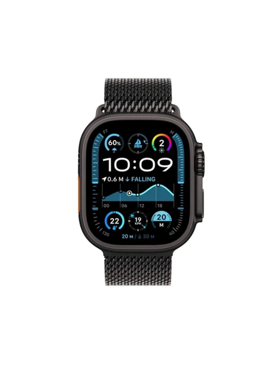  Умные часы Apple Watch Ultra 2 2024 GPS + Cellular 49mm Black Titanium Case with Black Titanium Milanese Loop - L (MX5V3) купить на CrossVill
