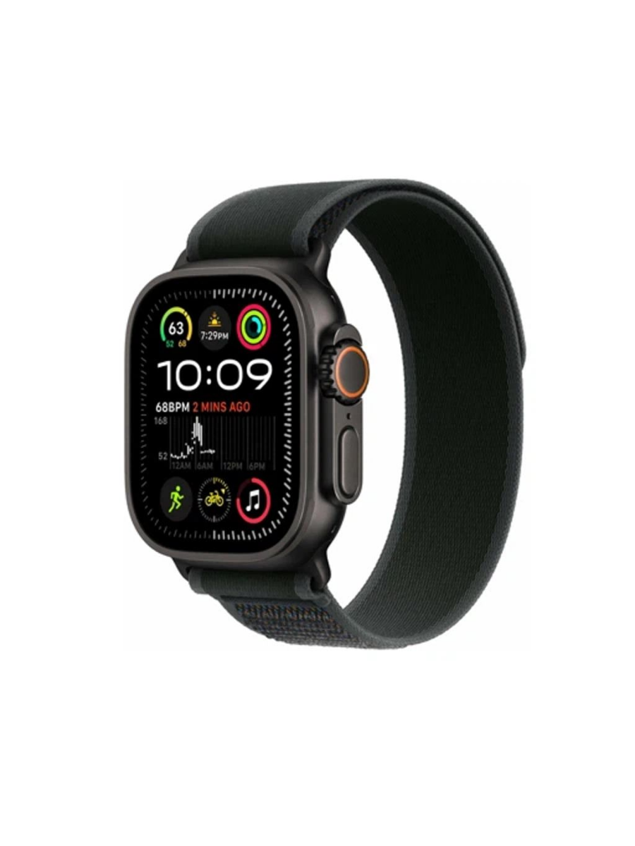 Умные часы Apple Watch Ultra 2 2024 GPS + Cellular 49mm Black Titanium Case with Black Trail Loop - M/L (MX4V3) купить на CrossVill