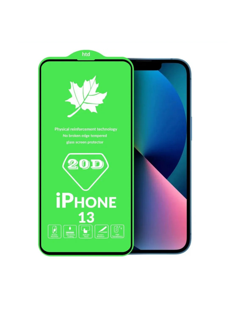  Защитное стекло 3d-20d для Apple Iphone 13 Pro Max черный (полная проклейка) купить на CrossVill