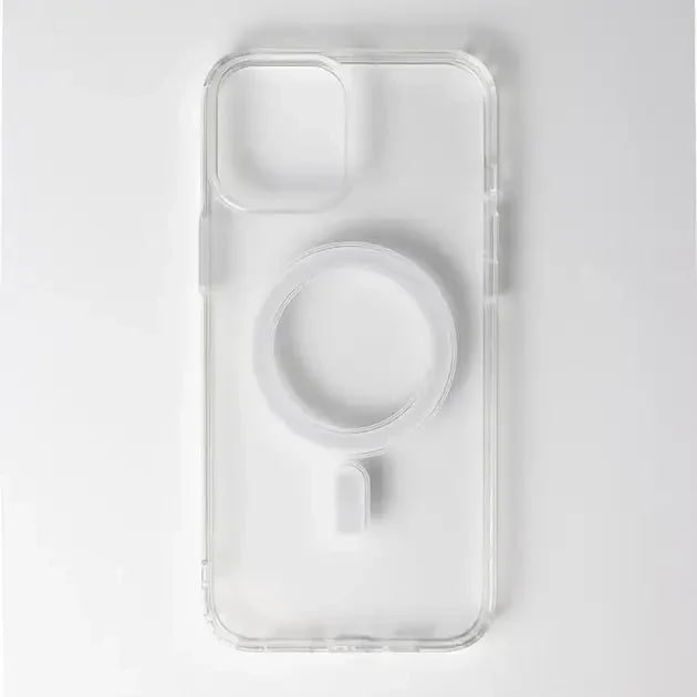  Чехол-накладка для Apple Iphone 16 (силикон+TPU) прозрачный Clear Case с MagSafe 
