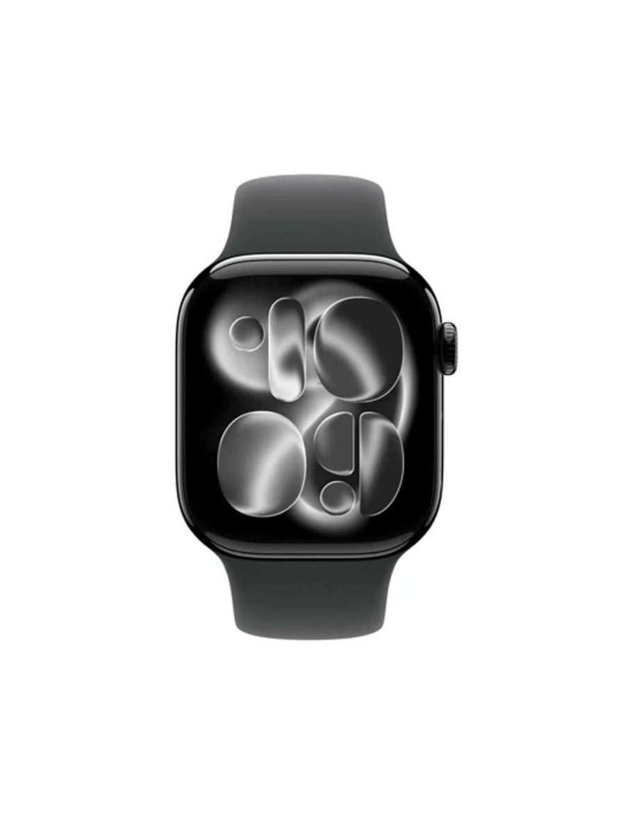 Умные часы Apple Watch Series 11 GPS 42mm Jet Black Aluminum Case with Black Sport Band - M/L (MEQX4) купить на CrossVill