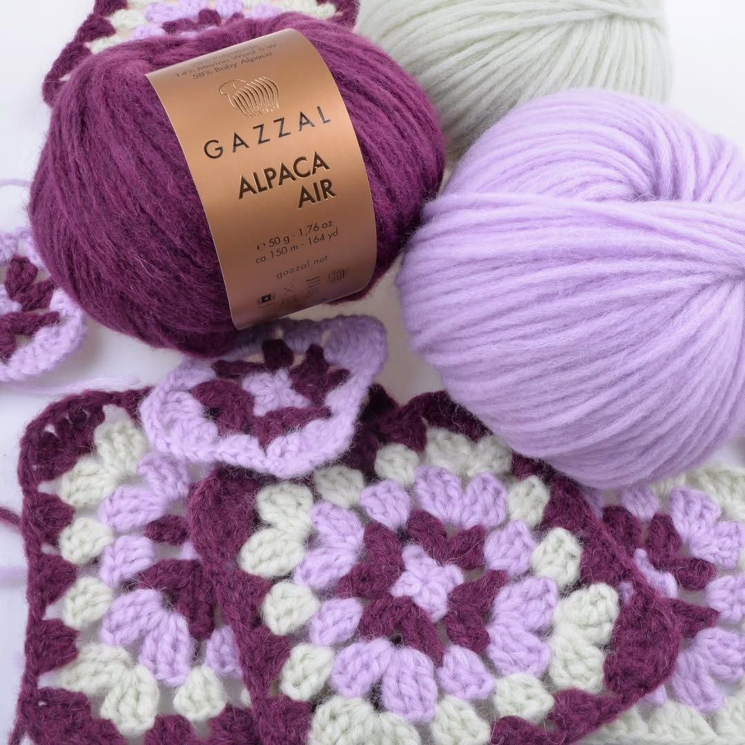 Пряжа для ручного вязания Gazzal Alpaca Air (Газзал Альпака Эйр) 91 бледно - салатовый