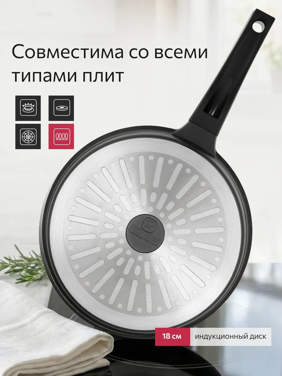 Сковорода 24 см антипригарным покрытием для всех плит купить на CrossVill