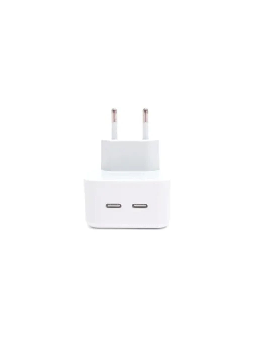 компактная зарядка с двумя портами, блок питания power delivery 35w, мощный зарядный блок type c, умное зарядное устройство 35w, адаптер питания usb c dual, аксессуары для быстрой зарядки, зарядный блок с доставкой рб, купить в рассрочку на crossvill