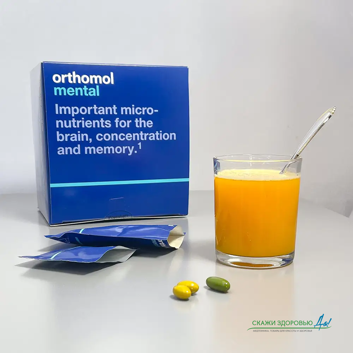  БАД ОРТОМОЛ/ORTHOMOL® Mental для внимания и памяти (порошок+капсулы) № 30 купить на crossvill