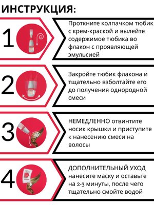 Коробка крем-краски престиж 220 Рубин, глубокий винный цвет волос и укрепление кортекса