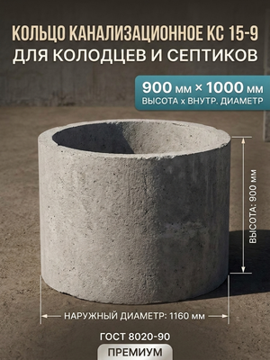 Кольцо канализационное КС 15-9