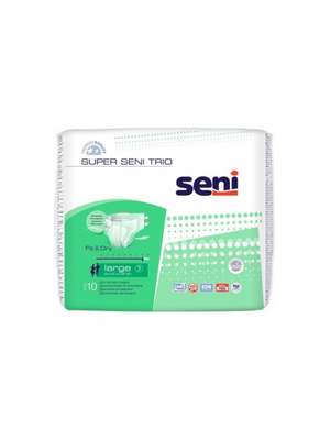 Подгузники для взрослых Super Seni Trio large, 10 шт