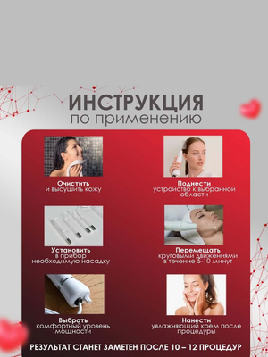 Импульсный массажер BP-7000 sertsa®/СЭРЦА с 5 насадками для кожи головы, для тела и лица купить на Кроссвилл