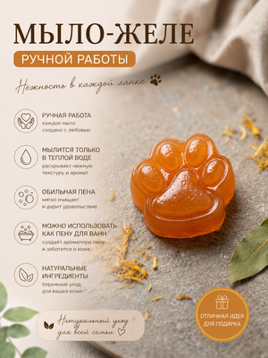 Мыло-желе "Лапка большая"