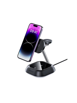 Беспроводная зарядка AceFast E16 desktop 3-in-1 Wireless Charging Holder Black