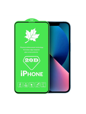 Защитное стекло 3d-20d для Apple Iphone 15 Pro Max черный (полная проклейка)
