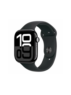 Умные часы Apple Watch Series 10 GPS 46mm Jet Black Aluminum Case with Black Sport Band - M/L (MWWQ3)