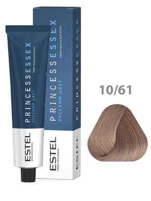 Крем-краска ESTEL PRINCESS ESSEX 10/61 светлый блондин фиолетово-пепельный 60 мл + оксид 6% 60мл