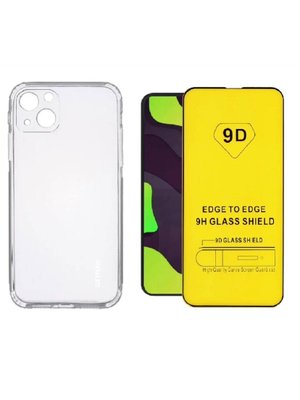 Чехол-накладка + защитное стекло 9D для Apple Iphone 13