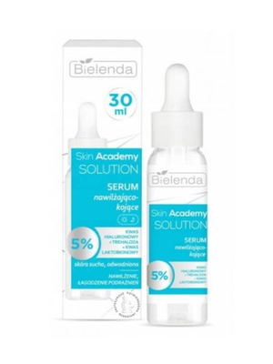 Увлажняющая и успокаивающая сыворотка для лица Bielenda Skin Academy Solution, 30 мл