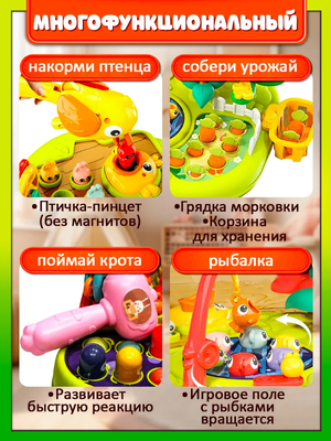 Развивающий игровой столик детский сортер