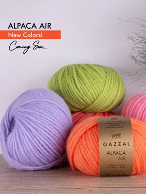 Пряжа для ручного вязания Gazzal Alpaca Air (Газзал Альпака Эйр) 87 коралловый 
