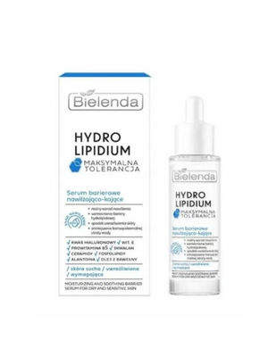 Увлажняющий и успокаивающий барьерная сыворотка Bielenda Hydrolipidium Maximum Tolerance для сухой и чувствительной кожи, 30 мл