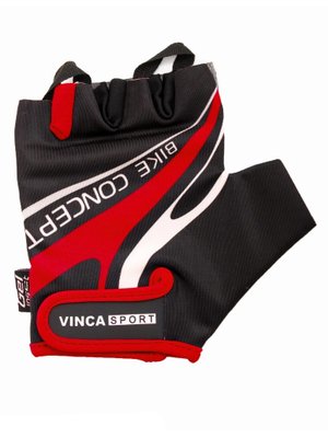 Велоперчатки Vinca sport VG 949 blackred