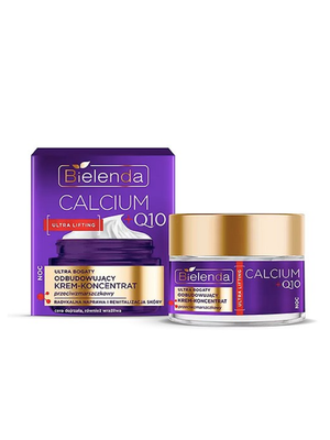 Ультрабогатый восстанавливающий крем-концентрат Bielenda Calcium + Q10 против морщин на ночь, 50 мл