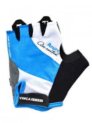 Велоперчатки Vinca sport VG 933 blue azuro