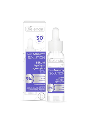 Успокаивающая и регенерирующая сыворотка для лица Bielenda Skin Academy Solution, 30 мл