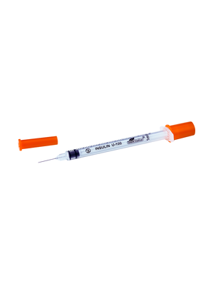Инсулиновый шприц Avanti Medical трёхкомпонентный стерильный с иглой G27, 1 мл