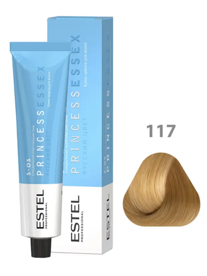 Крем-краска ESTEL PRINCESS ESSEX S-OS/117 скандинавский 60мл + оксид 6% 60мл
