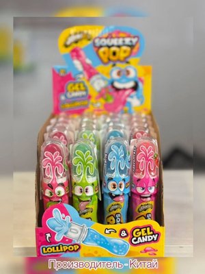 Детский жидкий мармелад-гель с леденцом «Squeezy Pop»