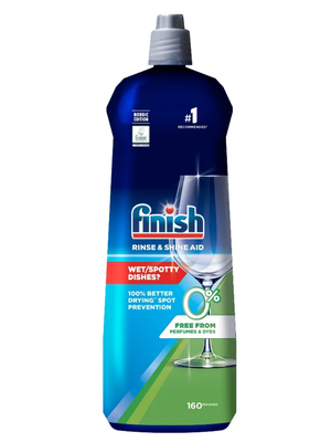 Средство для ополаскивания и придания блеска Finish Rinse & Shine 0% 800 мл (на 160 стирок) с легким свежим ароматом купить на CrossVill