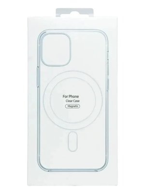  Чехол-накладка для Apple Iphone 16 (силикон+TPU) прозрачный Clear Case с MagSafe 