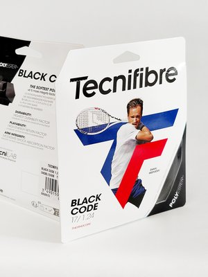 Струна для тенниса Tecnifibre Black Code, цвет чёрный