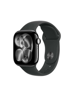 Умные часы Apple Watch Series 11 GPS 42mm Jet Black Aluminum Case with Black Sport Band - S/M (MEQT4)