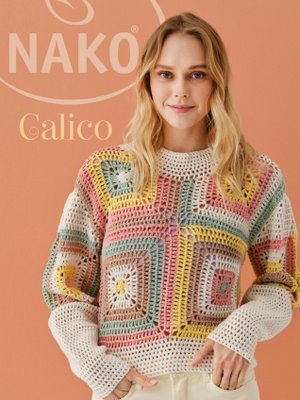 Пряжа Nako Calico (Нако калико) 6707 - зеленый