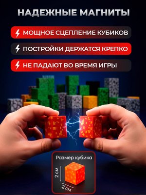 Магнитный конструктор Minecraft «Водопад» купить на Cross Vill