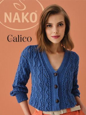 Пряжа Nako Calico (Нако калико) 5028 - голубой