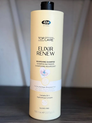 Шампунь Увлажняющий и восстанавливающий Lisap Top Care Elixir Renew 1000 мл