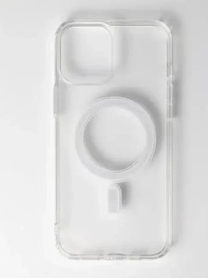  Чехол-накладка для Apple Iphone 16 (силикон+TPU) прозрачный Clear Case с MagSafe 