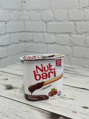 Паста ореховая с какао и печеньем "Нат бари"