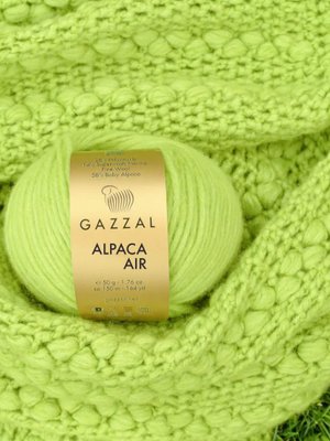  Пряжа для ручного вязания Gazzal Alpaca Air (Газзал Альпака Эйр) 92- фисташковый