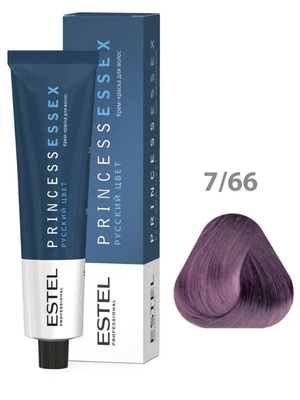 Крем-краска ESTEL PRINCESS ESSEX CHROME 7/66 Русый фиолетовый интенсивный 60 мл + оксид 6% 60мл