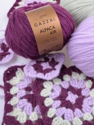 Пряжа для ручного вязания Gazzal Alpaca Air (Газзал Альпака Эйр) 91 бледно - салатовый