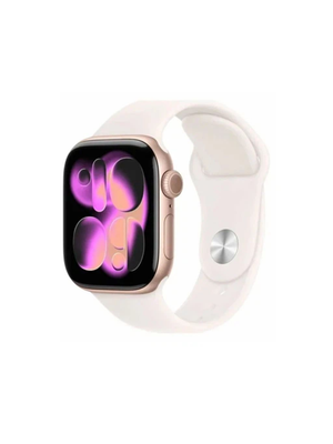 Умные часы Apple Watch Series 11 GPS 42mm Rose Gold Aluminum Case with Light Blush Sport Band - M/L (MEU44)