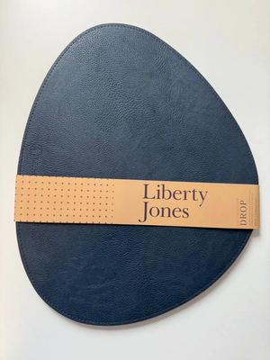 Набор из 4-х двухсторонних сервировочных салфеток Liberty Jones Drop 33х41 см синий/коричневый