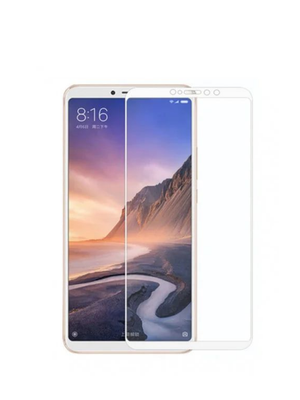 Защитное стекло Full-Screen для Xiaomi Mi Max 3 белый (полноразмерное)